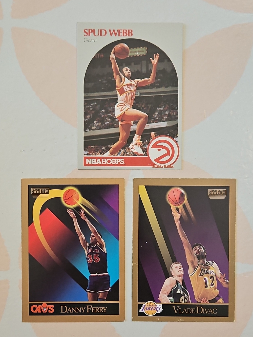 NBA Collector Cards - Spud Webb, Danny Ferry, Vlade Divac